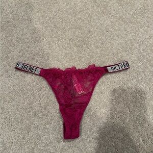Victoria's Secret Pink Lace Thong